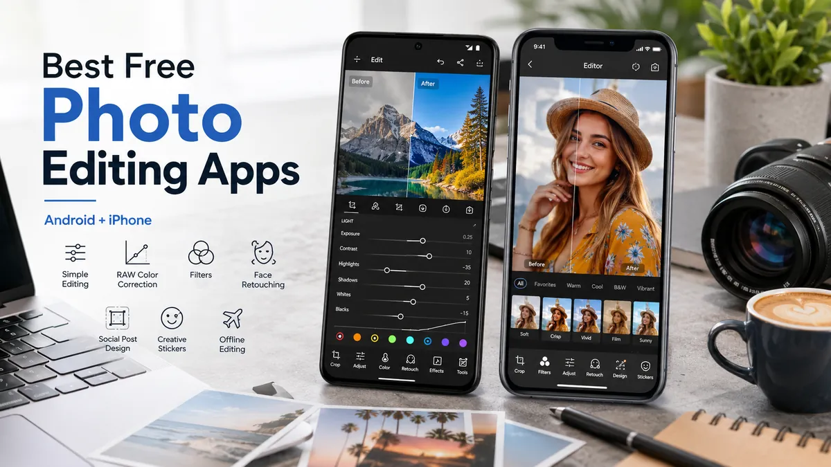 Best Free Photo Editing Apps for Android and iPhone | TechNexa Hub