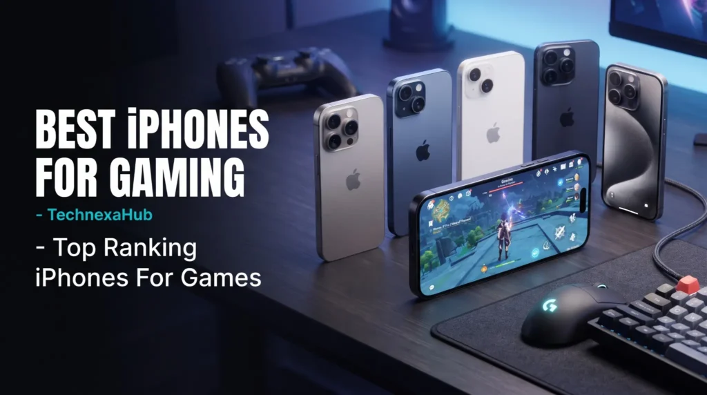 Best iPhones for gaming ranked with iPhone models, gaming setup, and Genshin Impact game play - TechNexa Hub