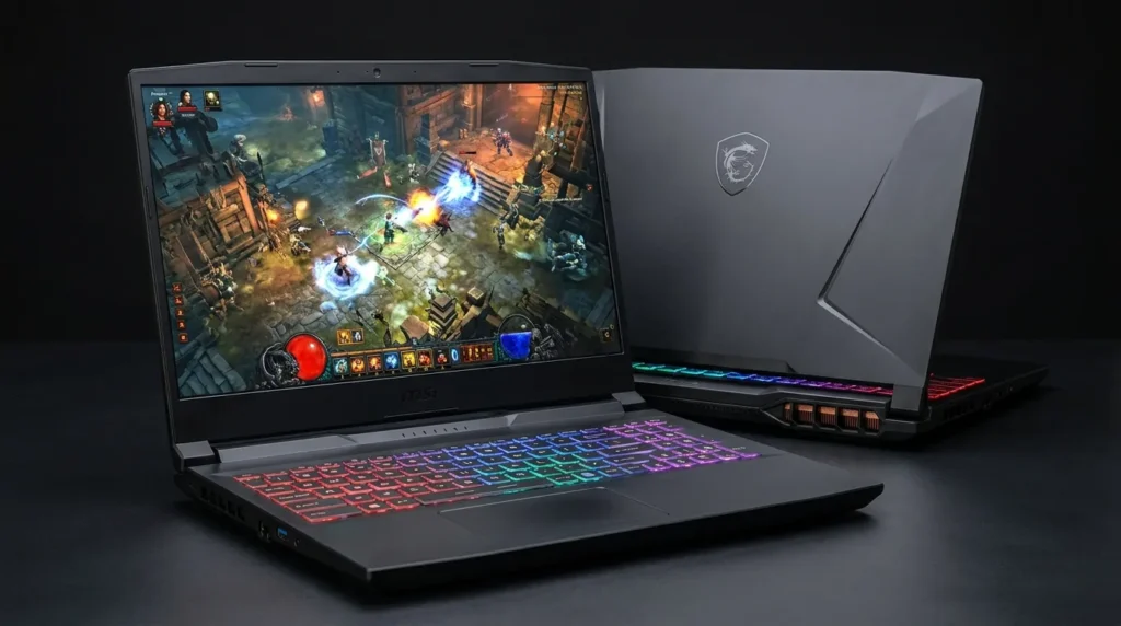 MSI Katana 15 HX gaming laptop with a high-refresh display, RGB keyboard, and black gaming chassis - TechNexa Hub